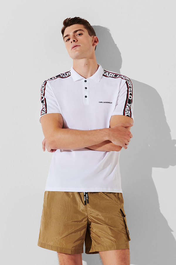 ΜΠΛΟΥΖΑ POLO KARL LAGERFELD - 100 WHITE
